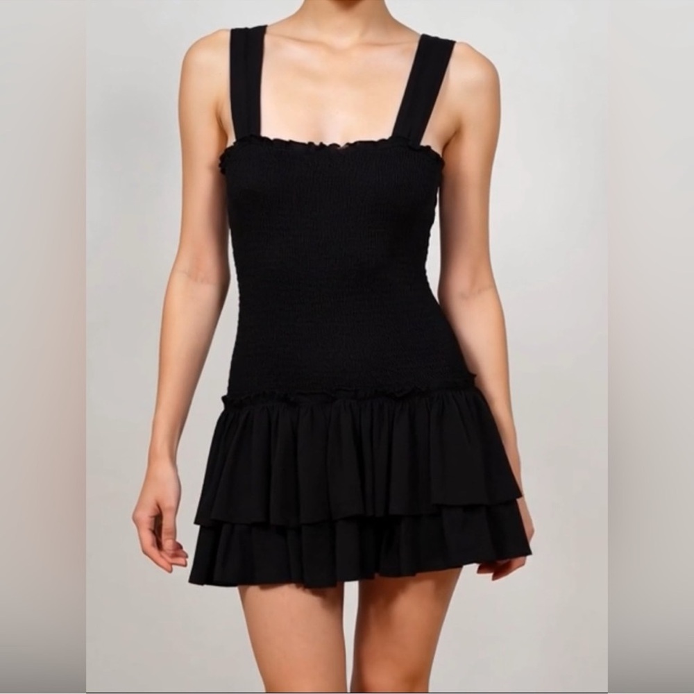 Black Mini “Sunchaser Knit Smocked Drop Waist” - AE Outfitters sz XL NWT